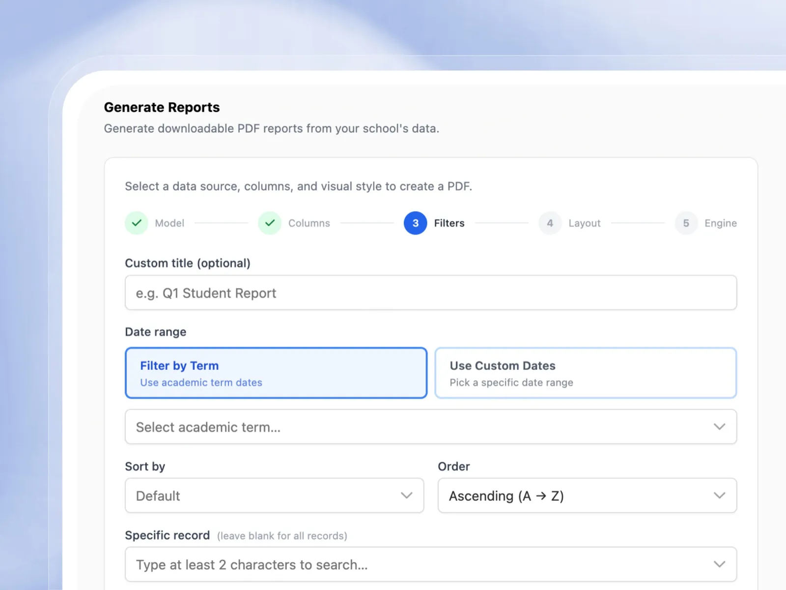 Filter and Generate Documents